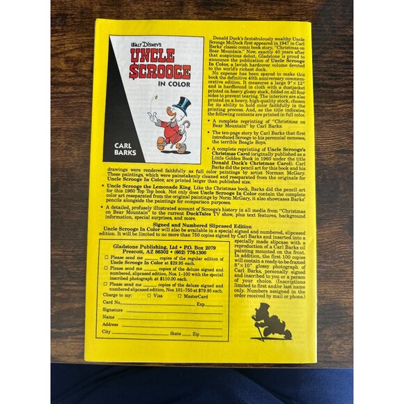 Gladstone Walt Disneys Comics #527 March 1988 Donald Duck Snow Scene Boarded - Picture 4 of 4